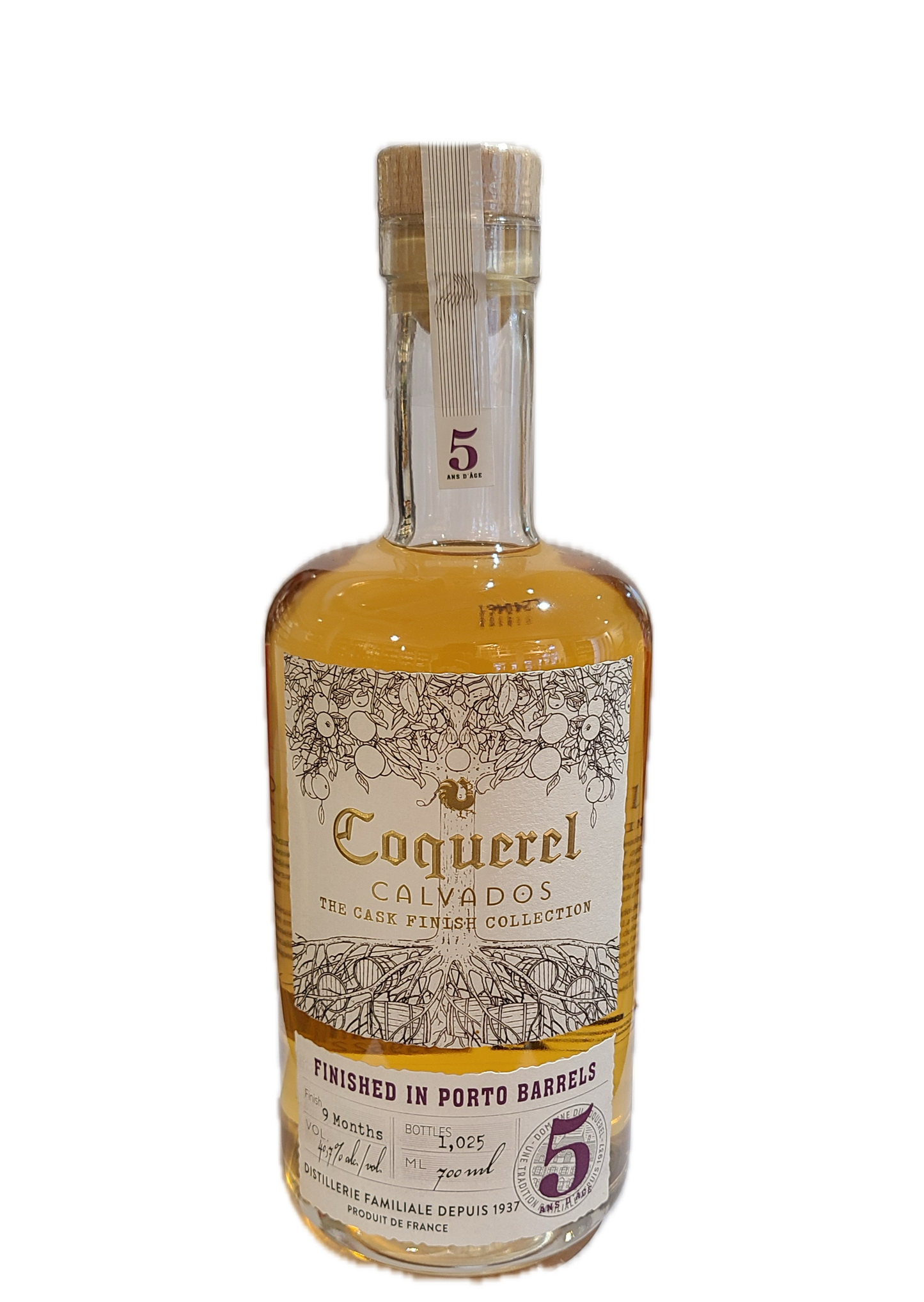 Calvados - Finished in Bourbon Porto 5 ans - The Cask Finish Collection Coquerel domaine du Coquerel
