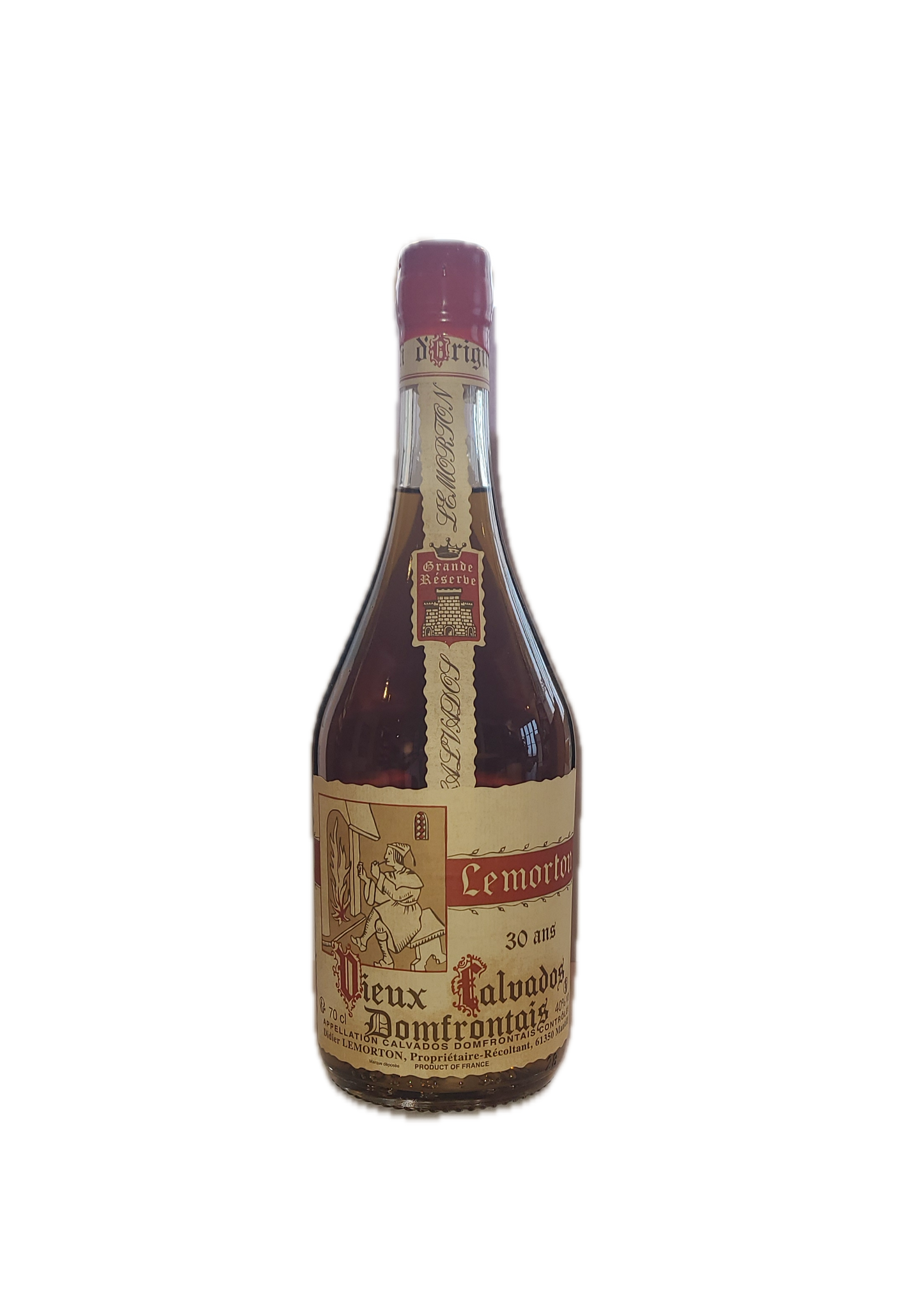 CALVADOS Domfrontais AOC 30 ans Lemorton 40% Lemorton
