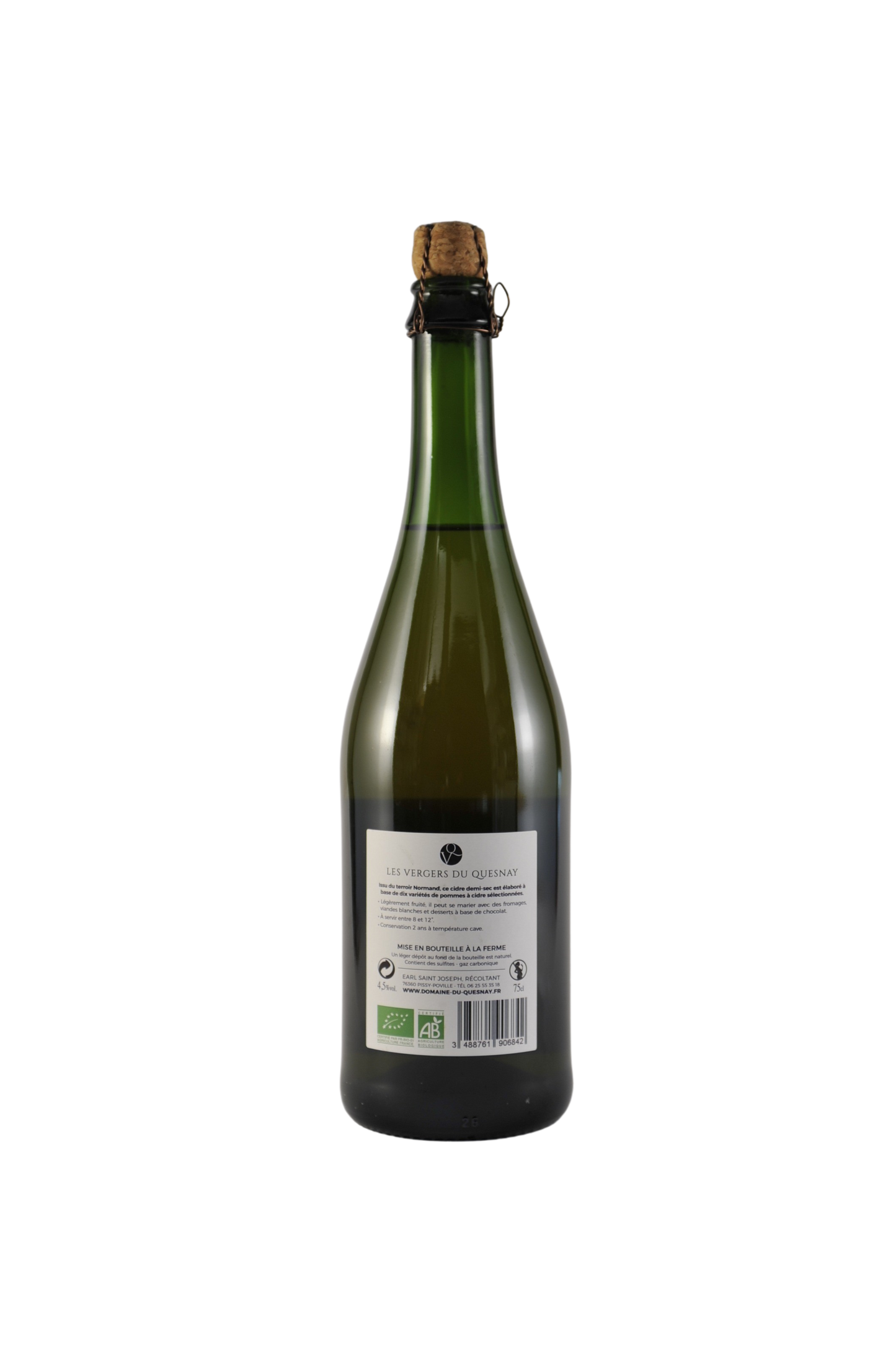 Cidre Demi-sec BIO Les Vergers du Quesnay Les vergers du Quesnay