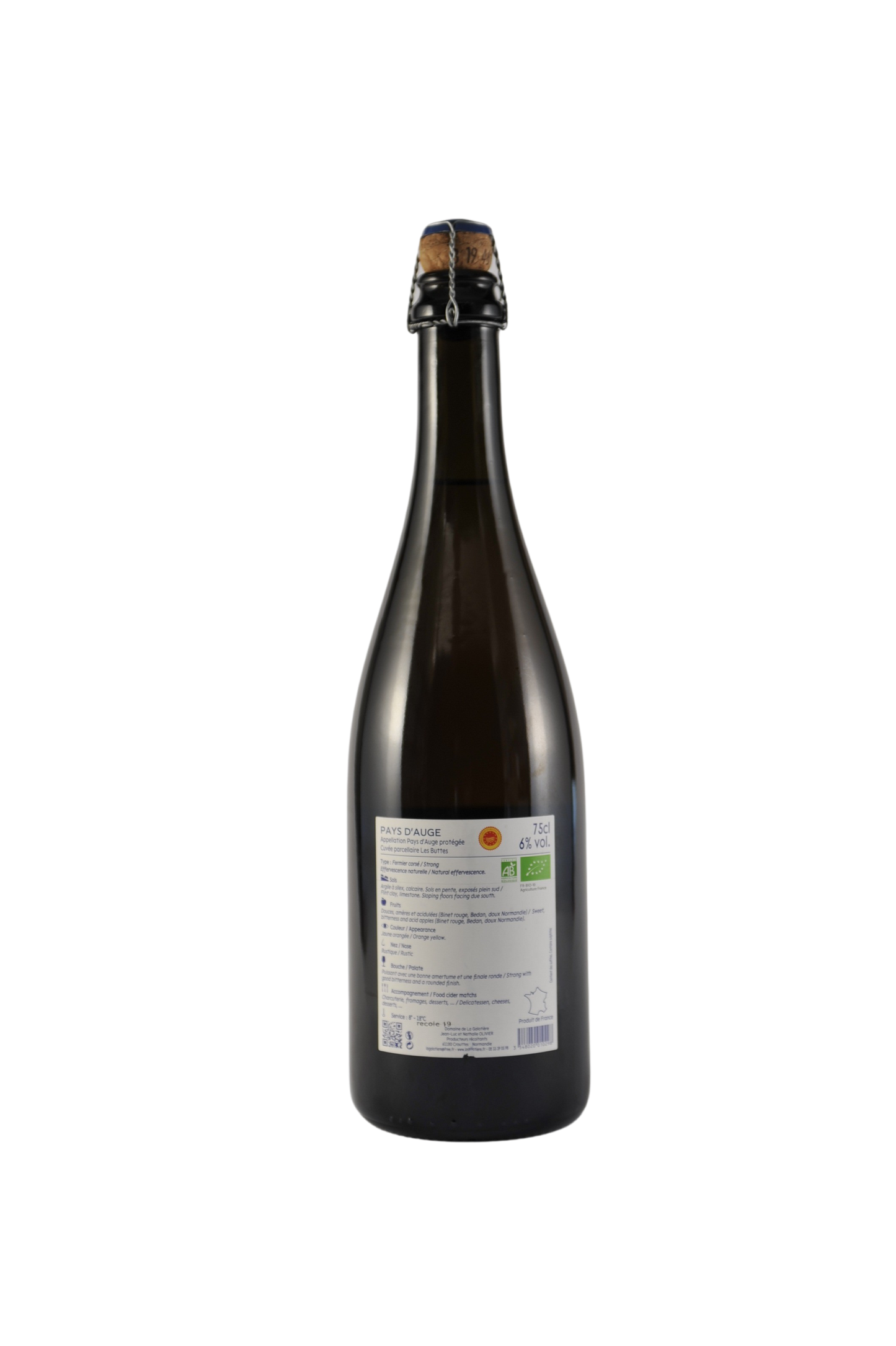 Cidre Corsé Pays d'Auge BIO La Galotière Domaine la Galotiere