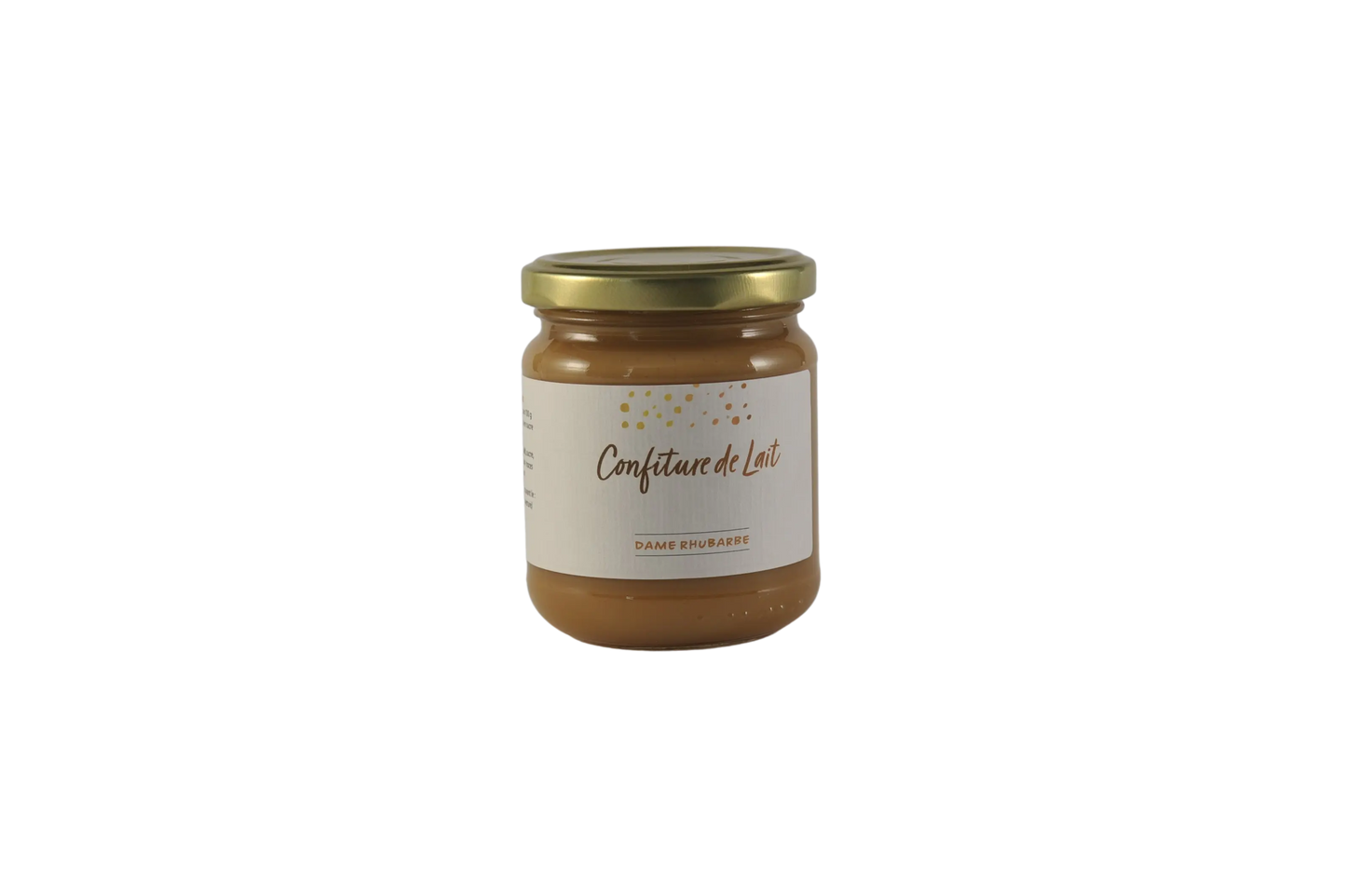 Lait nature-confiture de lait 250g Dame Rhubarbe