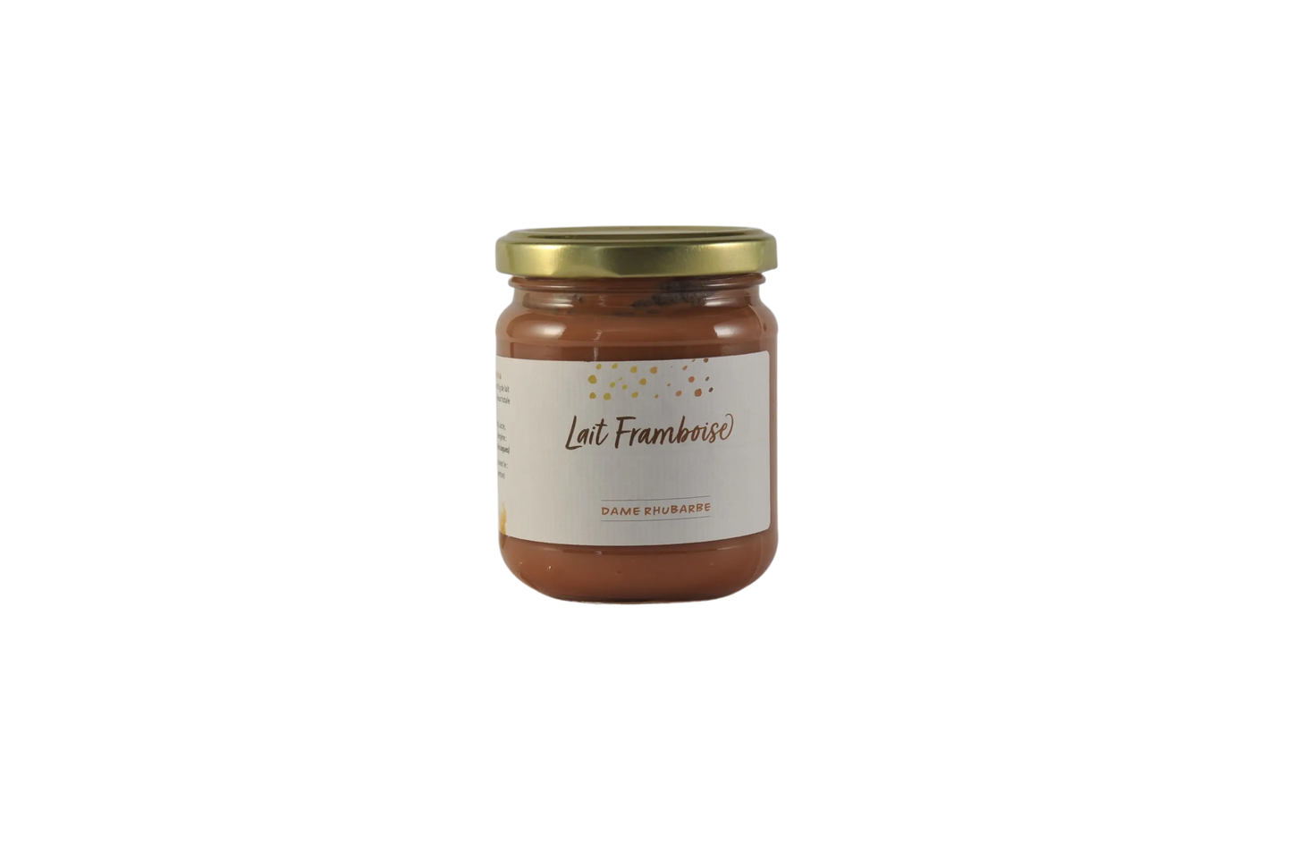 Lait framboise-confiture de lait 250g Dame Rhubarbe