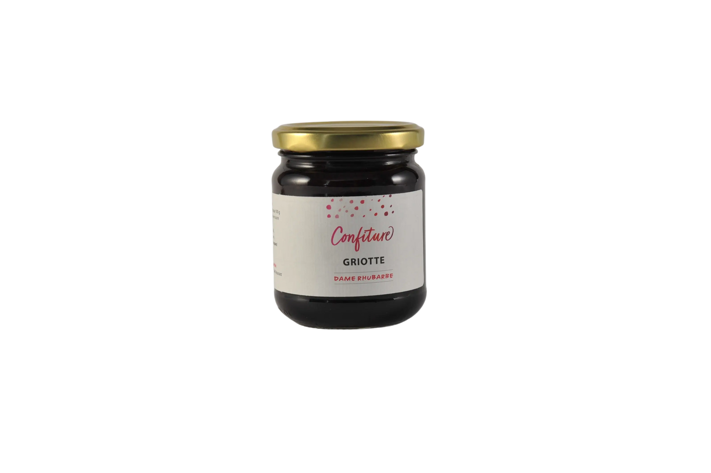 Griottes- confiture 250g Dame Rhubarbe