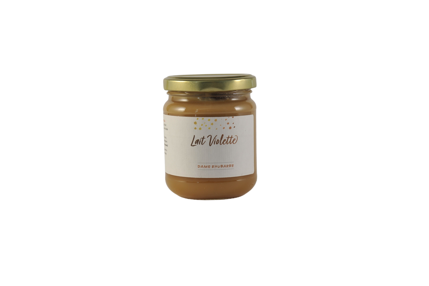 Lait Violette - Confiture de lait 250g - Dame Rhubarbe Dame Rhubarbe