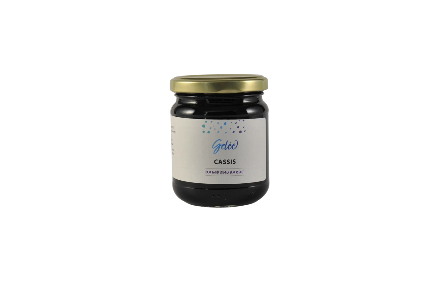 Cassis confiture 250g Dame Rhubarbe