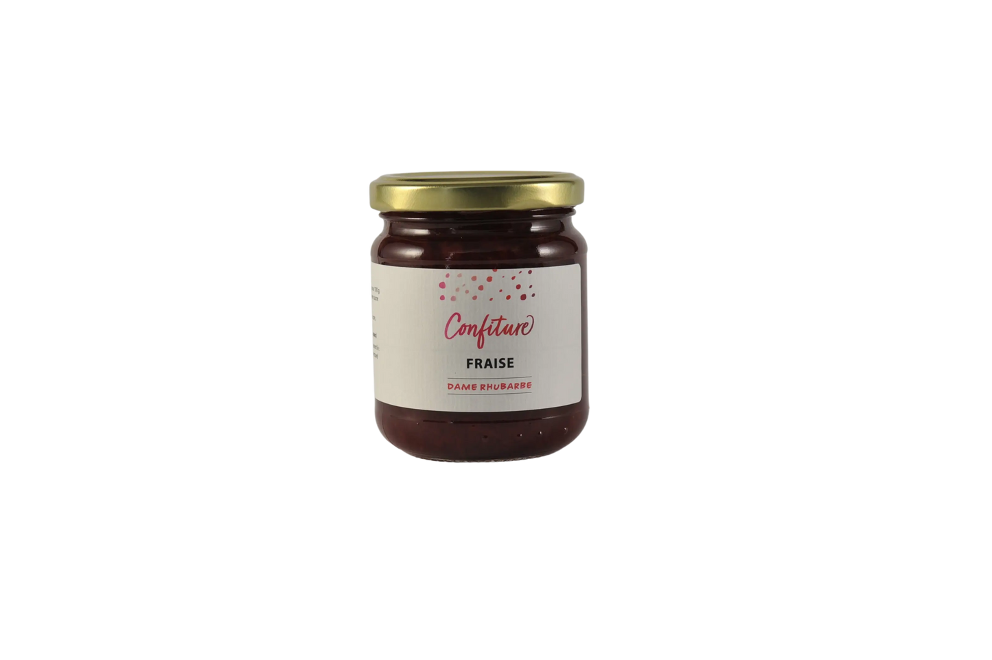 fraises- confiture 250g Dame Rhubarbe
