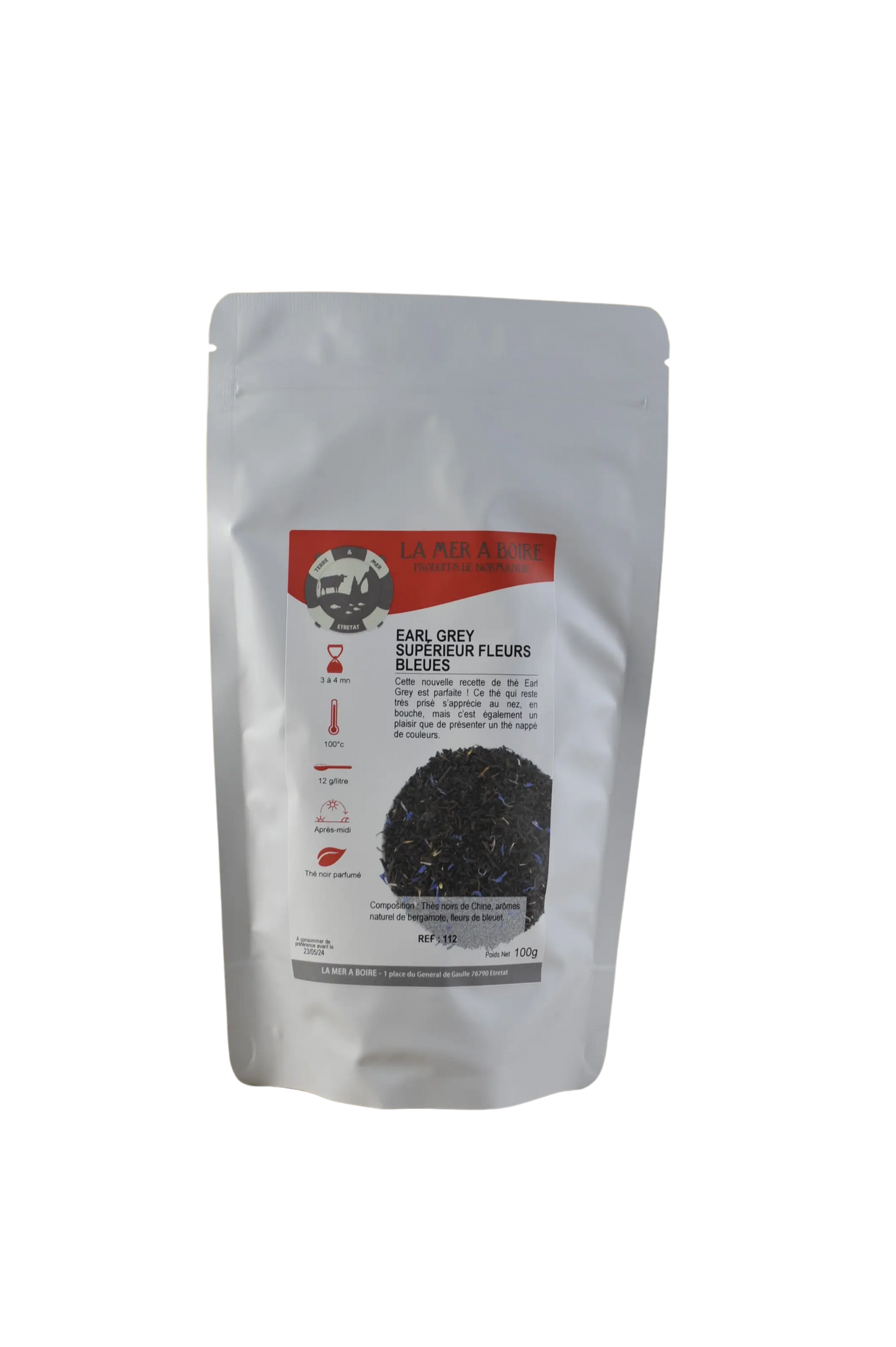 Earl Grey Supérieur Fleurs Bleues 100g La mer à boire