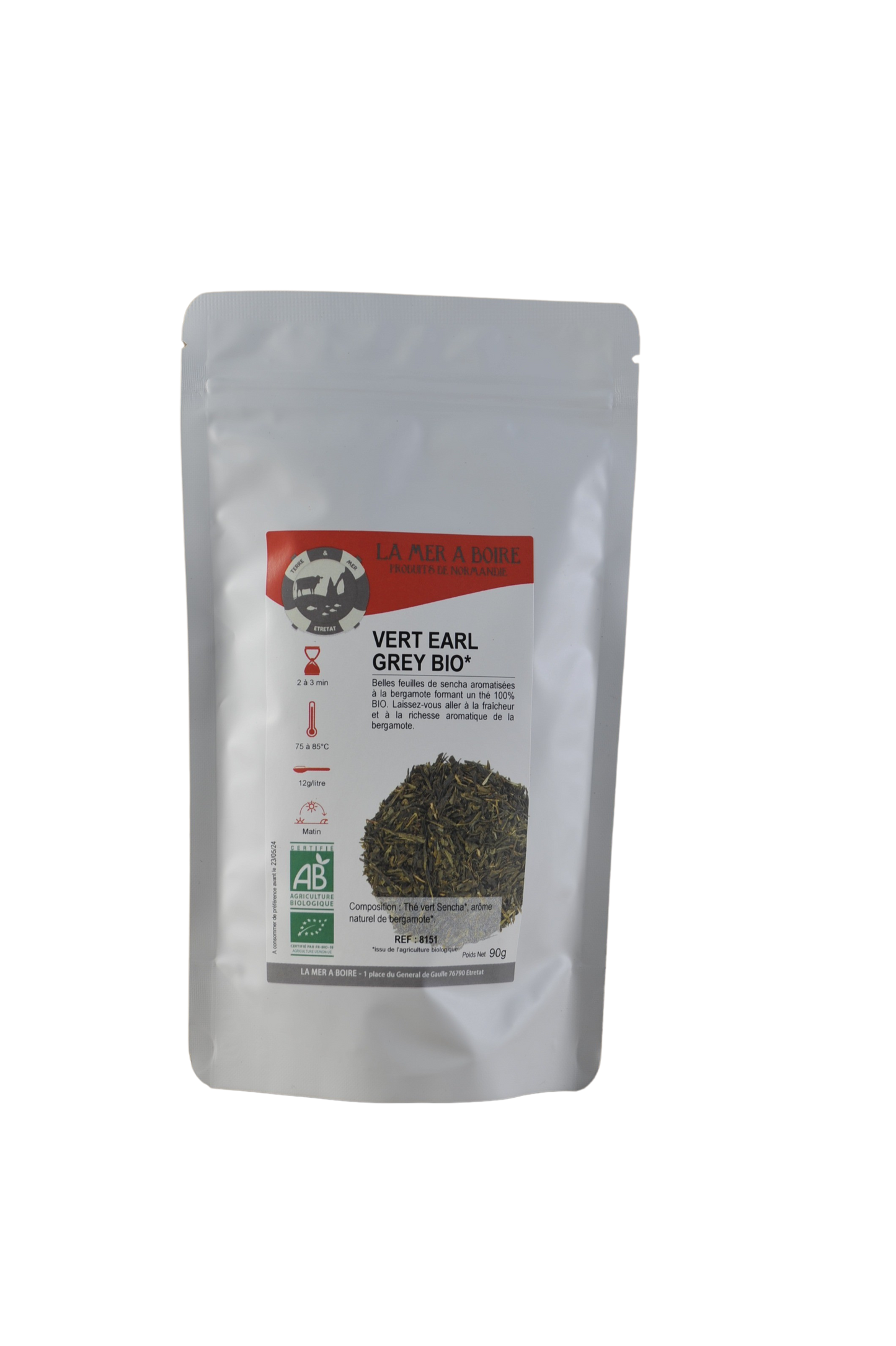 Vert Earl Grey BIO 90g La mer à boire