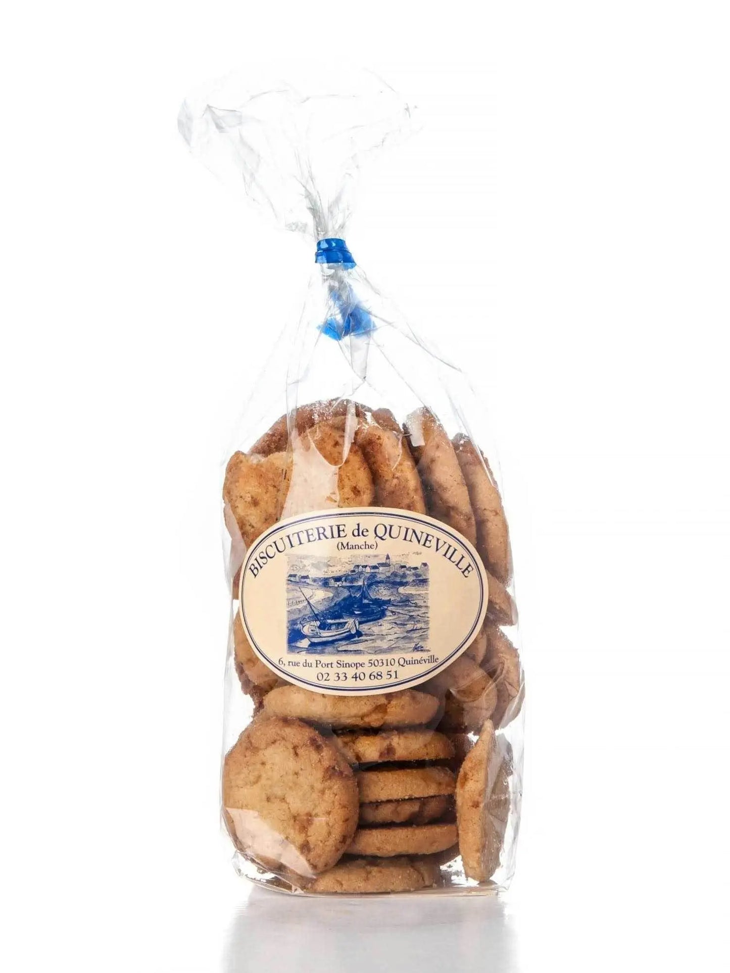 Biscuits normands aux eclats de caramel - Biscuiterie de Quineville 180g Biscuiterie artisanale de Quinéville