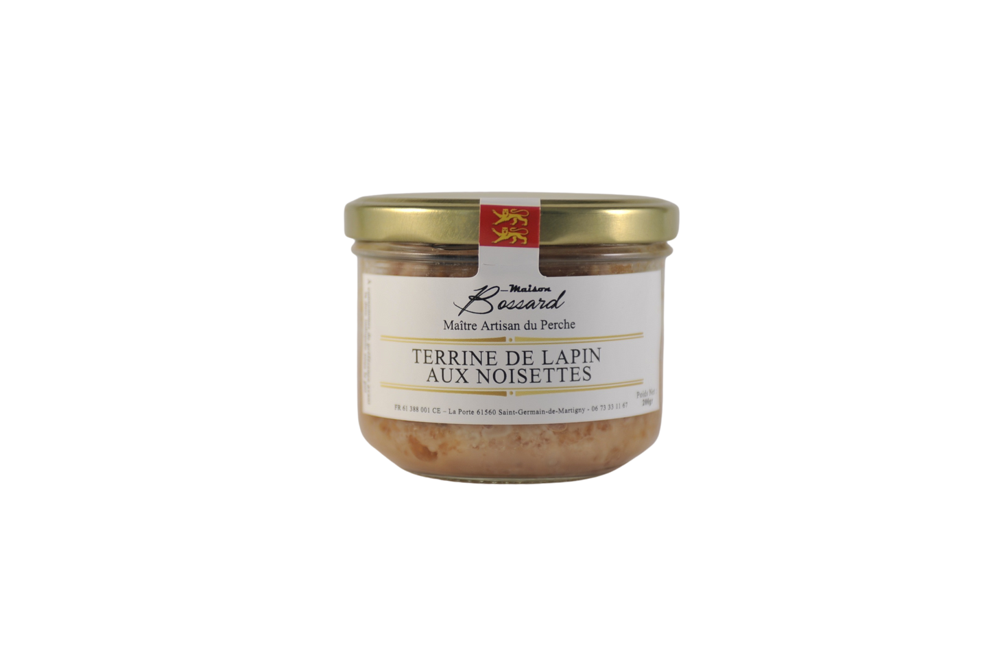 Terrine de Lapin aux Noisettes - 200g - Maison Bossard