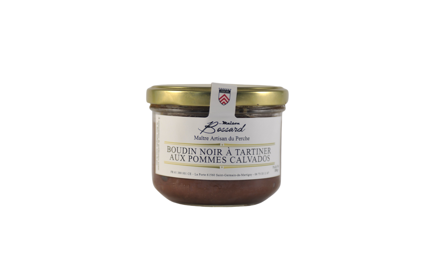 Boudin Noir à tartiner aux Pommes Calvados - 200g - Maison Bossard
