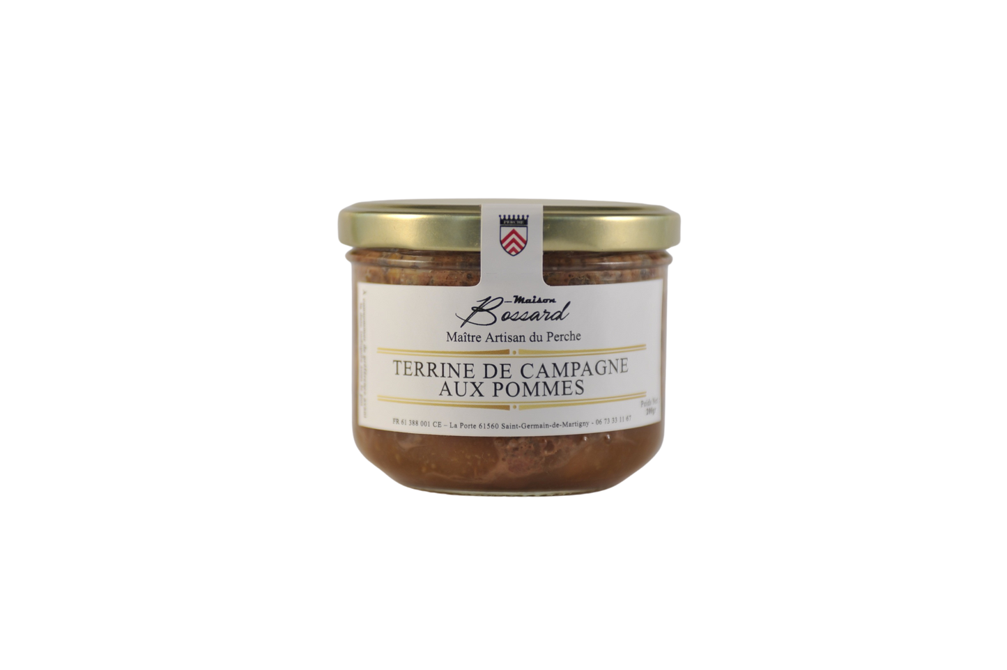 Terrine de campagne aux Pommes - 200g - Maison Bossard