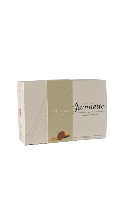 10 Madeleines au beurre d'Isigny AOP - Amande - Jeannette - 250g