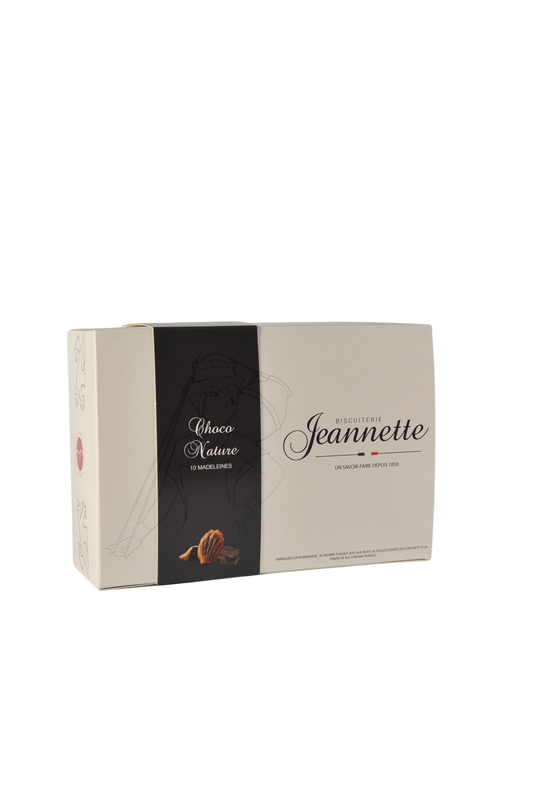 10 Madeleines au beurre d'Isigny AOP - Choco Nature - Jeannette - 250g