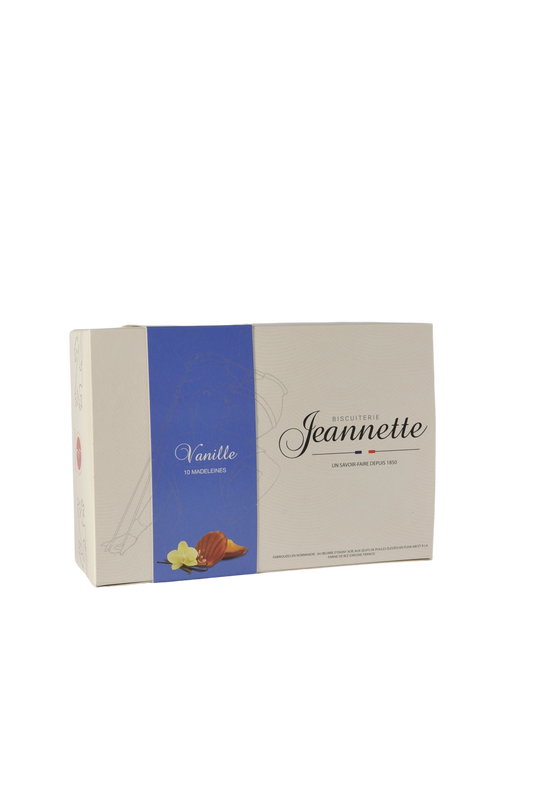 10 Madeleines au beurre d'Isigny AOP - Vanille - Jeannette - 250g