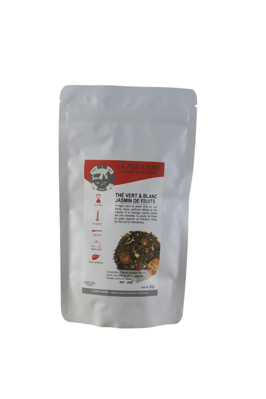 Green &amp; White Fruit Jasmine Tea 80g