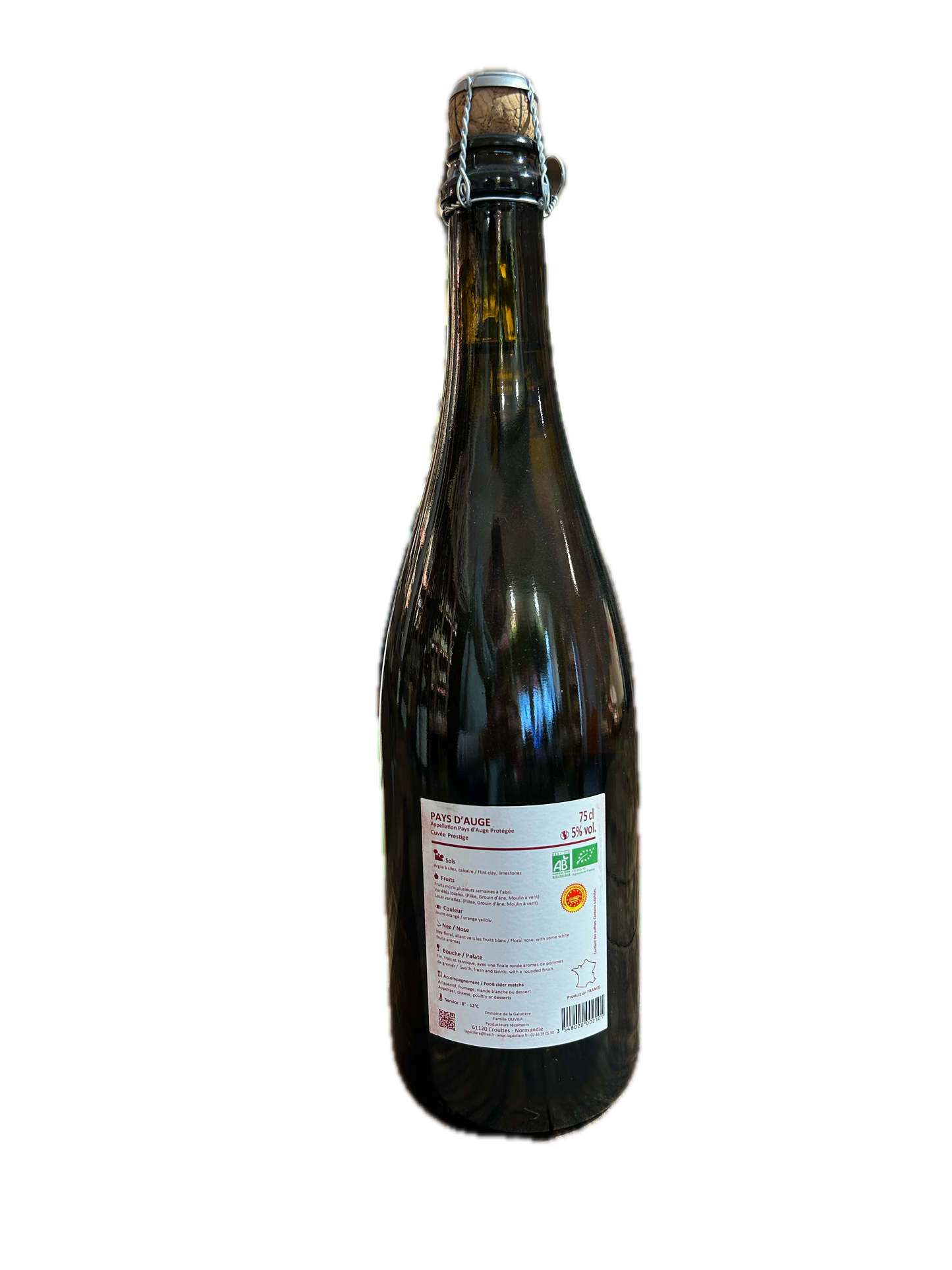 Cidre pays d'Auge AOP - Cuvée Prestige - La galotière