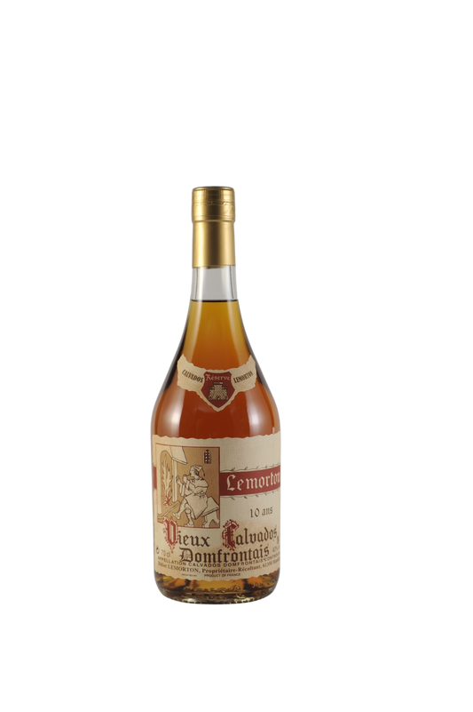 bouteille calvados lemorton dieux domfrontais 10 ans 70cl